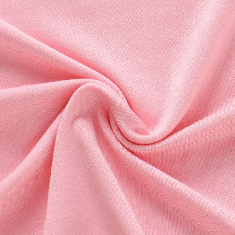 Super Soft and cool 12M-10Y Bamboo Pajamas Summer Children Sleepwear home wear Set Cozy PINK 